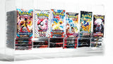 Acrylic 6 Row Booster Pack Dispenser by Trading Card Solutions