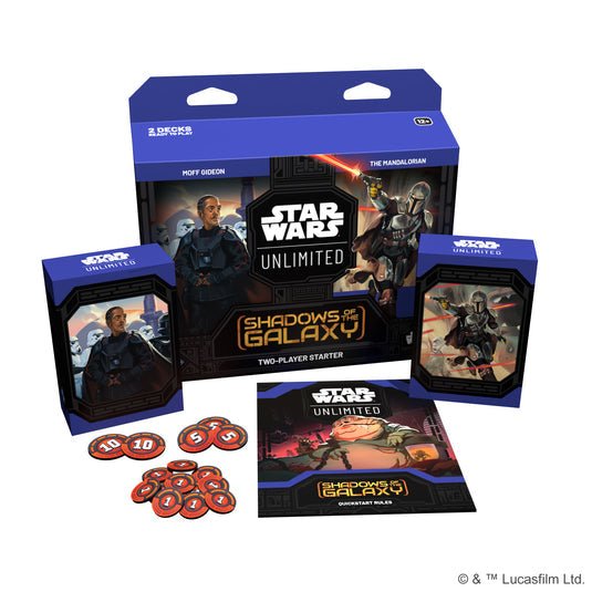 Star Wars: Unlimited - Shadows of the Galaxy Two - Player Starter Set - Awesome Deals Deluxe