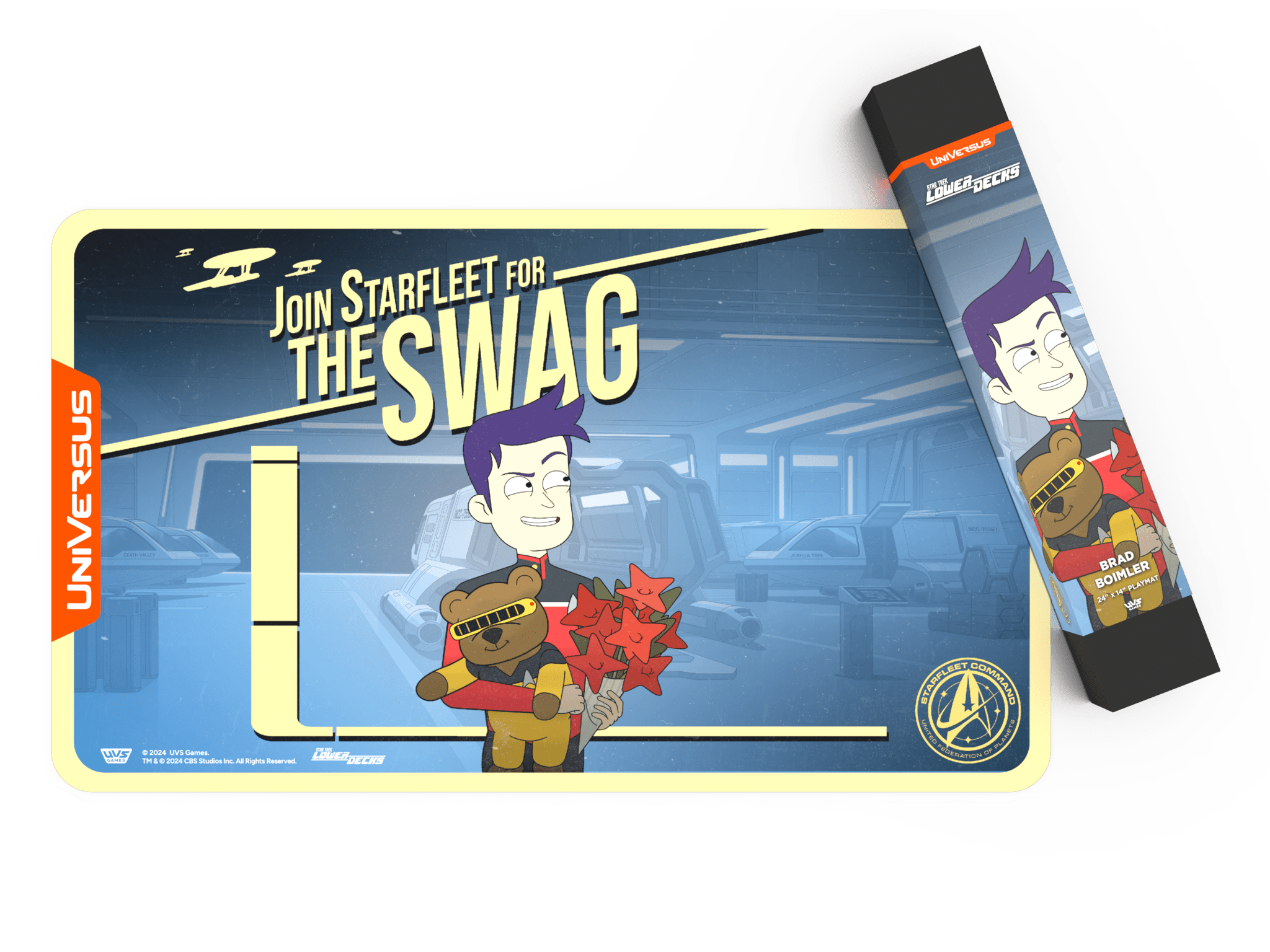 UniVersus CCG: Star Trek Lower Decks - Brad Boimler Playmat - Awesome Deals Deluxe