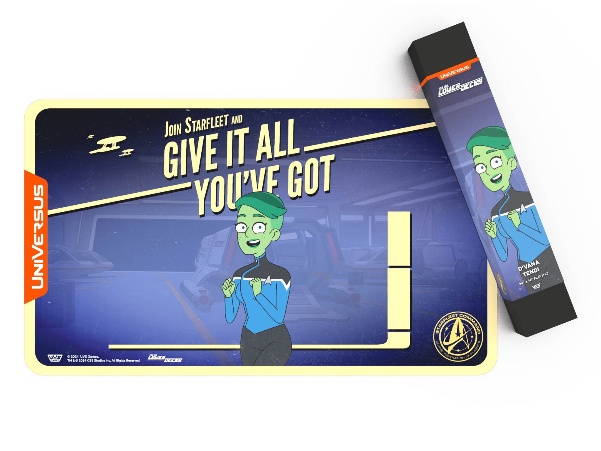 UniVersus CCG: Star Trek Lower Decks - D'Vana Tendi Playmat - Awesome Deals Deluxe