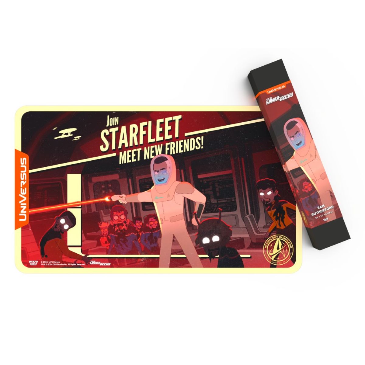 UniVersus CCG: Star Trek Lower Decks - Sam Rutherford Playmat - Awesome Deals Deluxe