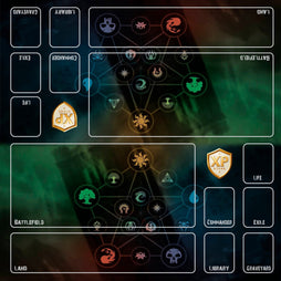 1 - Player or 2 - Player MAGIC THE GATHERING Custom MythPrint Prestige Playmats by METAMATS - Awesome Deals Deluxe