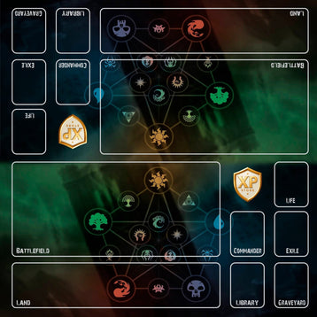1 - Player or 2 - Player MAGIC THE GATHERING Custom MythPrint Prestige Playmats by METAMATS - Awesome Deals Deluxe