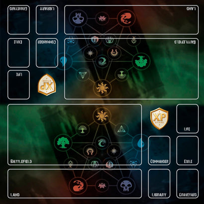 1 - Player or 2 - Player MAGIC THE GATHERING Custom MythPrint Prestige Playmats by METAMATS - Awesome Deals Deluxe