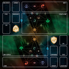 1 - Player or 2 - Player MAGIC THE GATHERING Custom MythPrint Prestige Playmats by METAMATS - Awesome Deals Deluxe