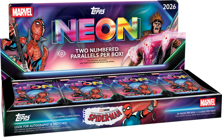 2026 TOPPS Neon Marvel Hobby Box - Awesome Deals Deluxe