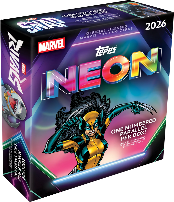 2026 TOPPS Neon Marvel Mega Box - Awesome Deals Deluxe