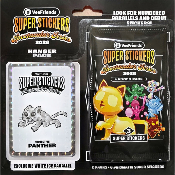 Super Stickers Spectacular Series 2026 - Hanger Pack (Protective PANTHER)