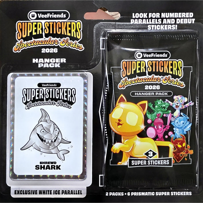 Super Stickers Spectacular Series 2026 - Hanger Pack (Shrewd SHARK)