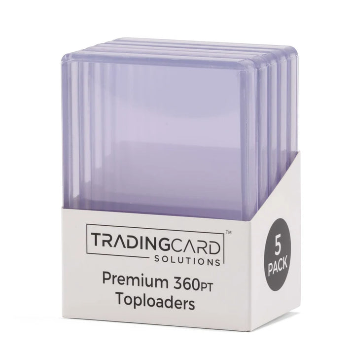 Trading Card Solutions - 3" x 4" Premium Toploaders 360pt (5 Pack)