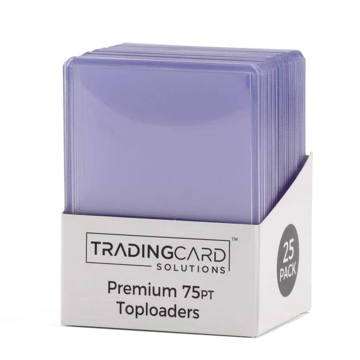 Trading Card Solutions - 3" x 4" Premium Toploaders 75pt (25 Pack)