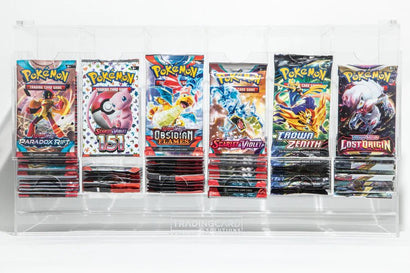 Acrylic 6 Row Booster Pack Dispenser by Trading Card Solutions - Awesome Deals Deluxe