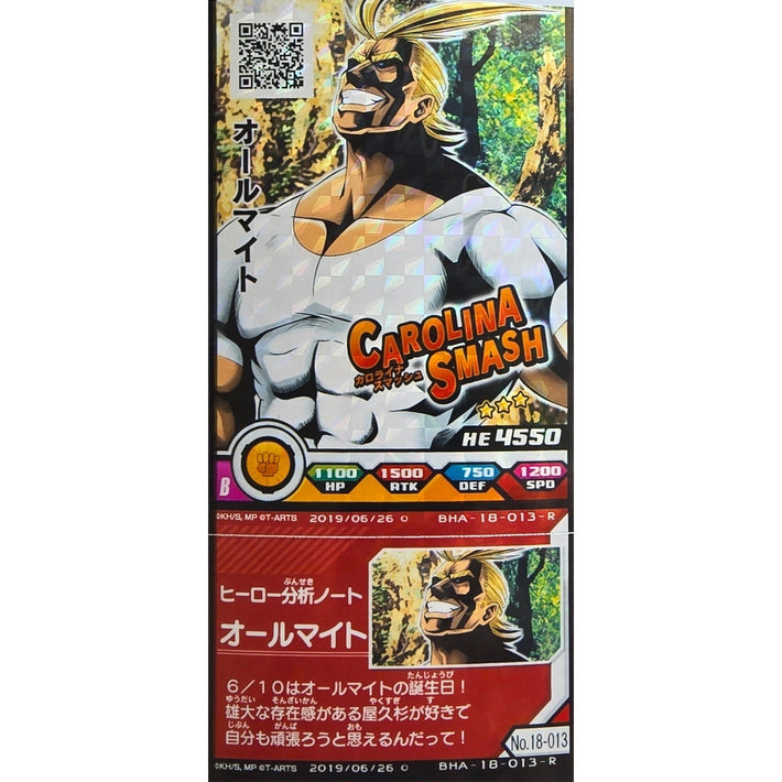 All Might - B - Japanese Arcade Ticket - My Hero Academia - Awesome Deals Deluxe