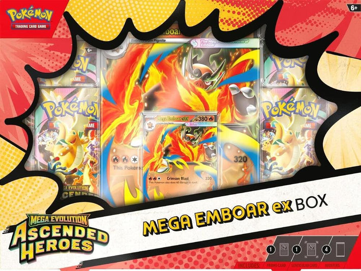 Ascended Heroes Mega Emboar ex Box - ME: Ascended Heroes (ASC) - Awesome Deals Deluxe