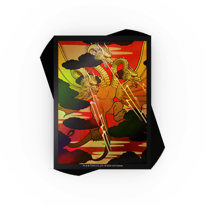 Godzilla Card Sleeves - King Ghidorah (100) - Awesome Deals Deluxe
