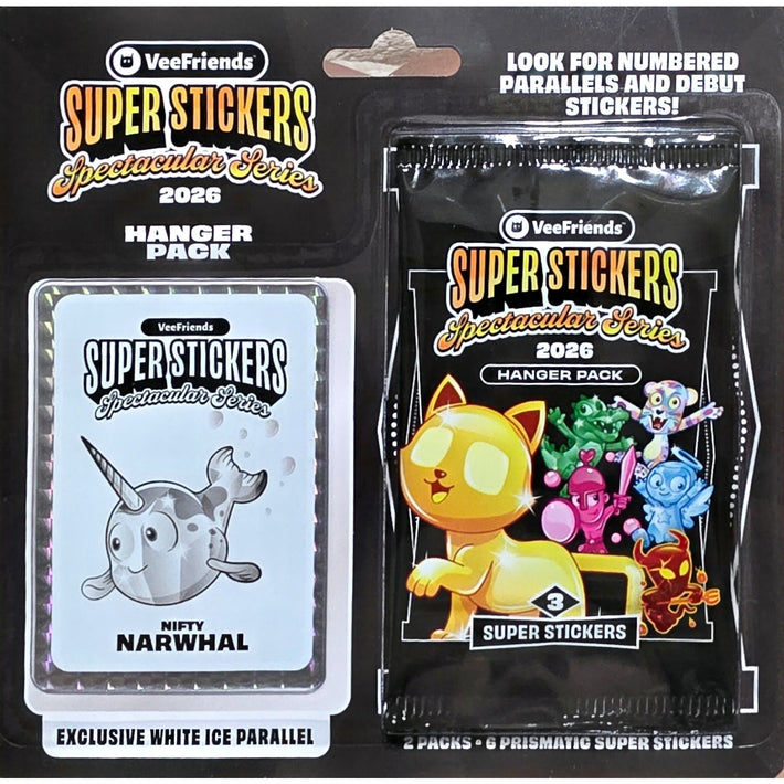Super Stickers Spectacular Series 2026 - Hanger Pack (Nifty NARWHAL)