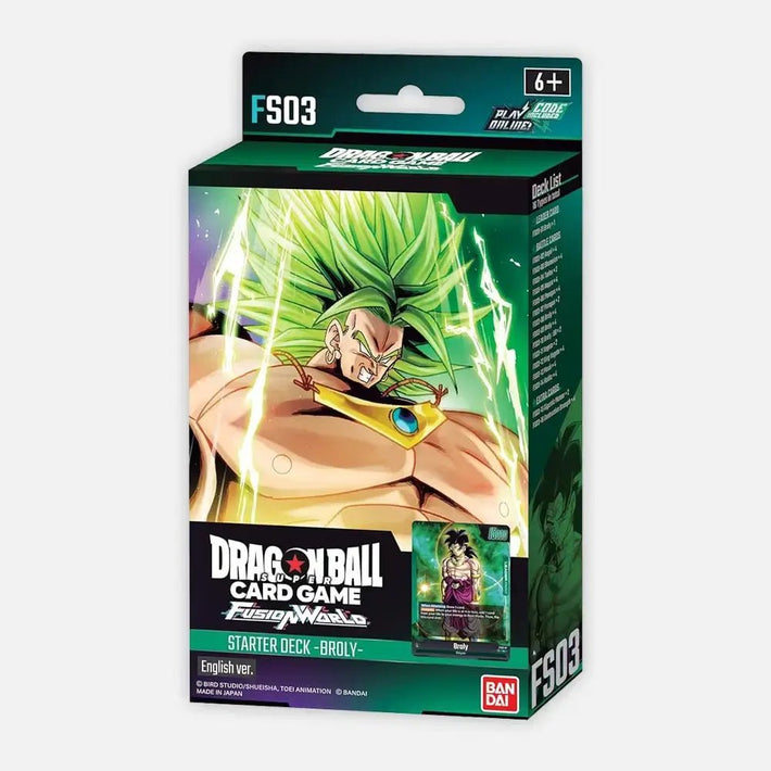 Dragon Ball Super Card Game: Fusion World - Broly Starter Deck (FS03) - Awesome Deals Deluxe