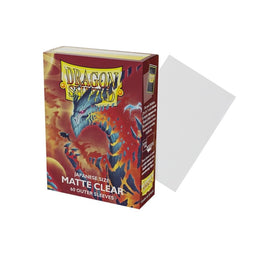 Dragon Shield Sleeves: Japanese Matte Clear Outer Sleeves - 60CT - Awesome Deals Deluxe
