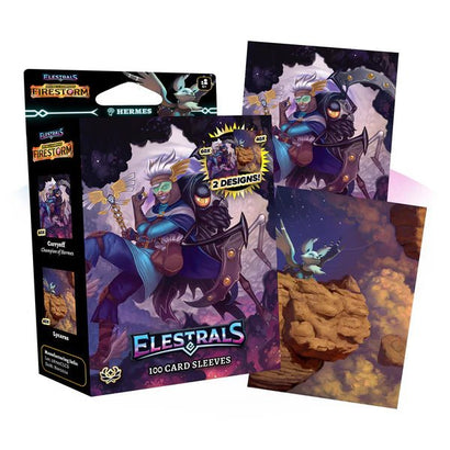 Elestrals - Firestorm Carryoff Champion of Hermes Card Sleeves - Awesome Deals Deluxe