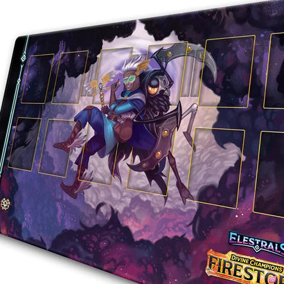 Elestrals - Firestorm Carryoff Champion of Hermes Playmat - Awesome Deals Deluxe
