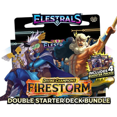 Elestrals - Firestorm Hermes vs. Zeus Double Starter Deck Bundle - Awesome Deals Deluxe