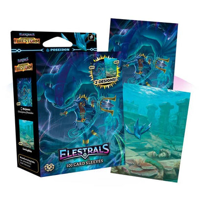 Elestrals - Firestorm Majesea Champion of Poseidon Card Sleeves - Awesome Deals Deluxe
