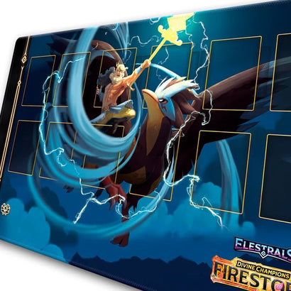 Elestrals - Firestorm Voltempest Champion of Zeus Playmat - Awesome Deals Deluxe