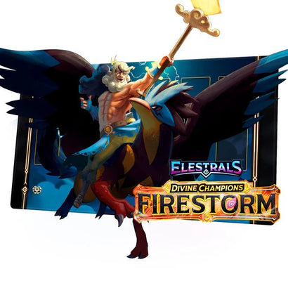 Elestrals - Firestorm Voltempest Champion of Zeus Playmat - Awesome Deals Deluxe