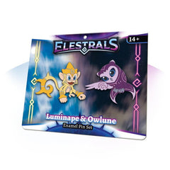 Elestrals - Luminape & Owlune Spirit Enamel Pin Set - Awesome Deals Deluxe