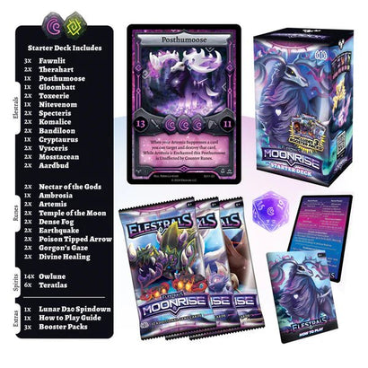 Elestrals - Moonrise Posthumoose Starter Deck - Awesome Deals Deluxe
