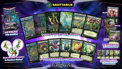 Elestrals - Shattered Stars Sagittarius Earth Bundle (3 Packs) - Awesome Deals Deluxe