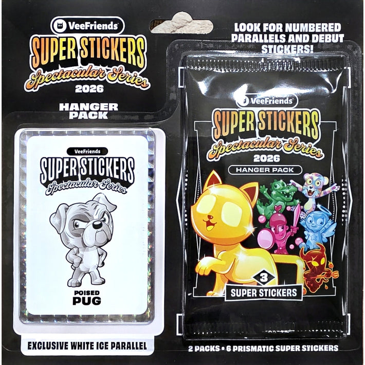 Super Stickers Spectacular Series 2026 - Hanger Pack (Poised PUG)