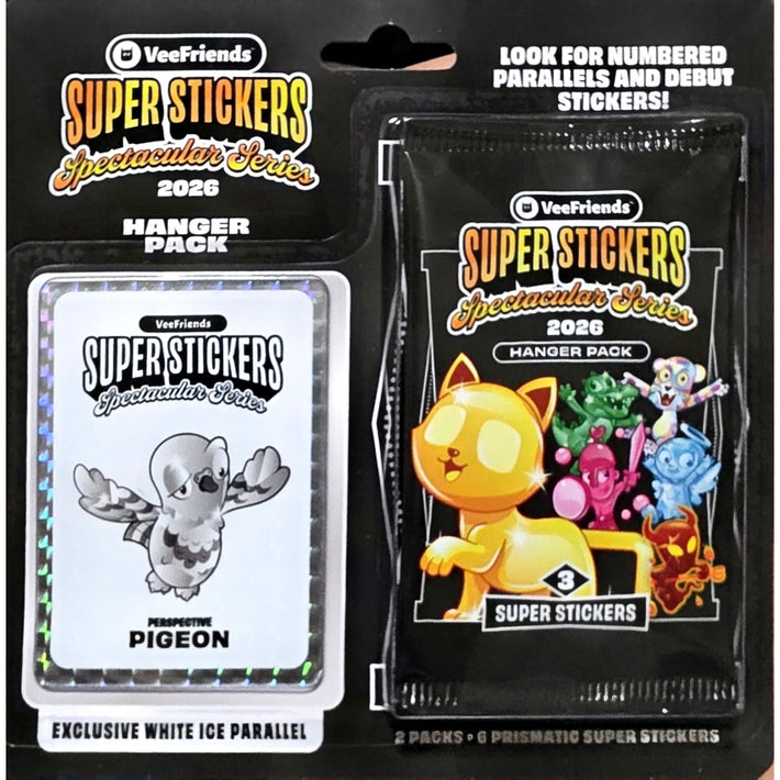 Super Stickers Spectacular Series 2026 - Hanger Pack (Perspective PIGEON)