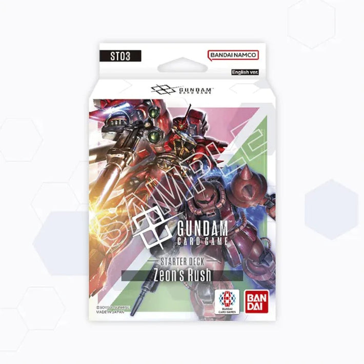 Gundam Card Game: Zeon's Rush Starter Deck (ST03) - Awesome Deals Deluxe