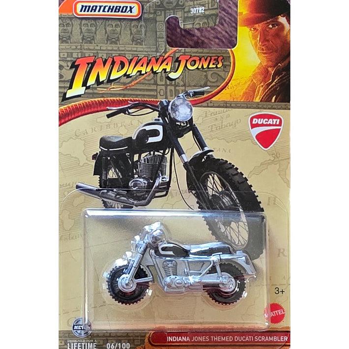 Indiana Jones - Indiana Jones Themed Ducati Scrambler - Matchbox - Awesome Deals Deluxe