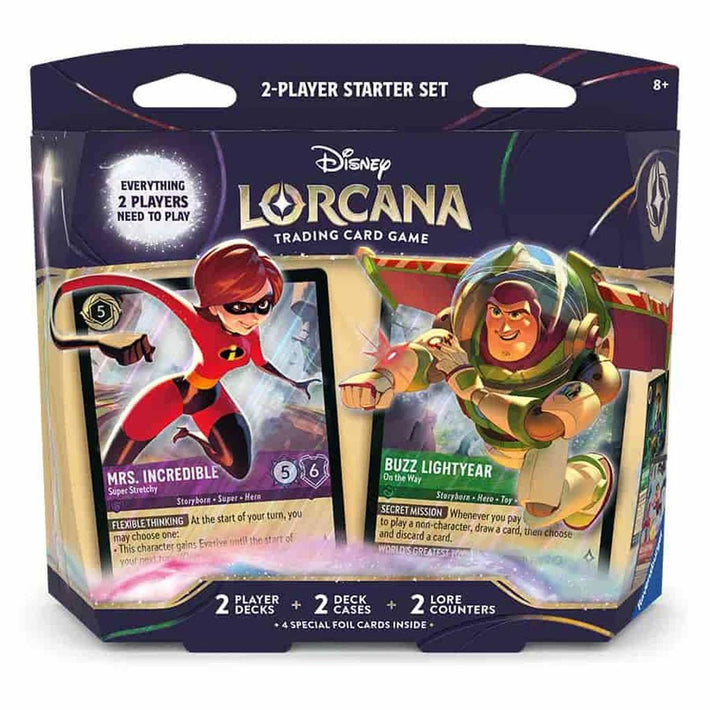 Lorcana TCG: Wilds Unknown 2 - Player Deck - Elastigirl and Buzz Lightyear - Awesome Deals Deluxe