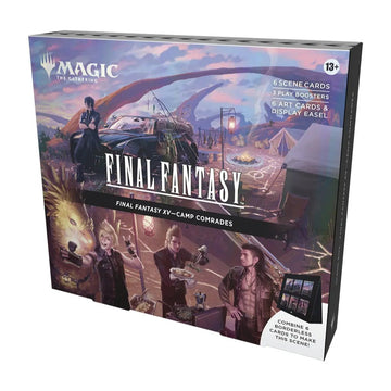 Magic: The Gathering - Final Fantasy Scene Box (Garland At The Chaos Shrine, Children of Fate, The Siege of Alexandria, Camp Comrades) - Awesome Deals Deluxe