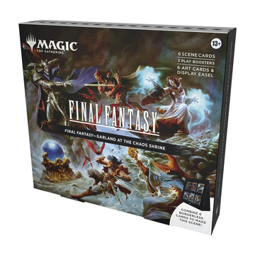 Magic: The Gathering - Final Fantasy Scene Box (Garland At The Chaos Shrine, Children of Fate, The Siege of Alexandria, Camp Comrades) - Awesome Deals Deluxe