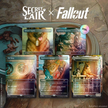 Magic: The Gathering - Secret Lair x Fallout: Greet the Dog - Traditional Foil Edition - Awesome Deals Deluxe