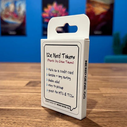 Nerd Gear: NerdTokens - Extra Thick Dry Erase Tokens for MTG - 12 Pack - Awesome Deals Deluxe