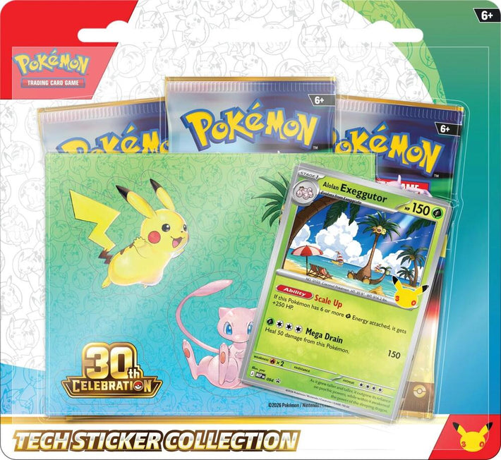 Pokemon 30th Celebration Tech Sticker Collection [Alolan Exeggutor] - ME: 30th Celebration (30C) - Awesome Deals Deluxe