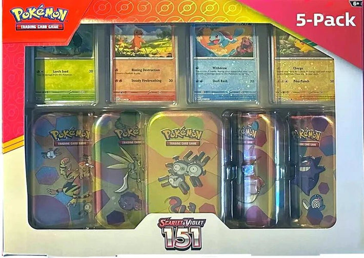 Pokemon Scarlet & Violet 151 Mini Tin 5 - pack (Magneton) - Awesome Deals Deluxe