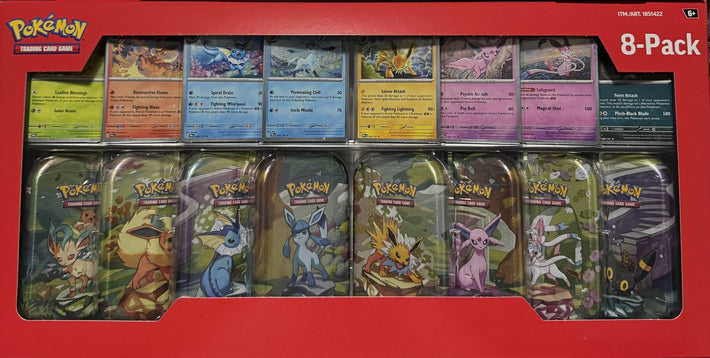 Pokemon TCG: Costco Prismatic Evolutions 8 - Pack Mini Tin - Awesome Deals Deluxe