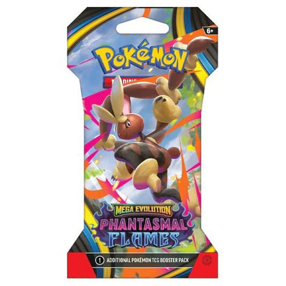 Pokemon TCG: Mega Evolution – Phantasmal Flames Sleeved Booster Pack - Awesome Deals Deluxe