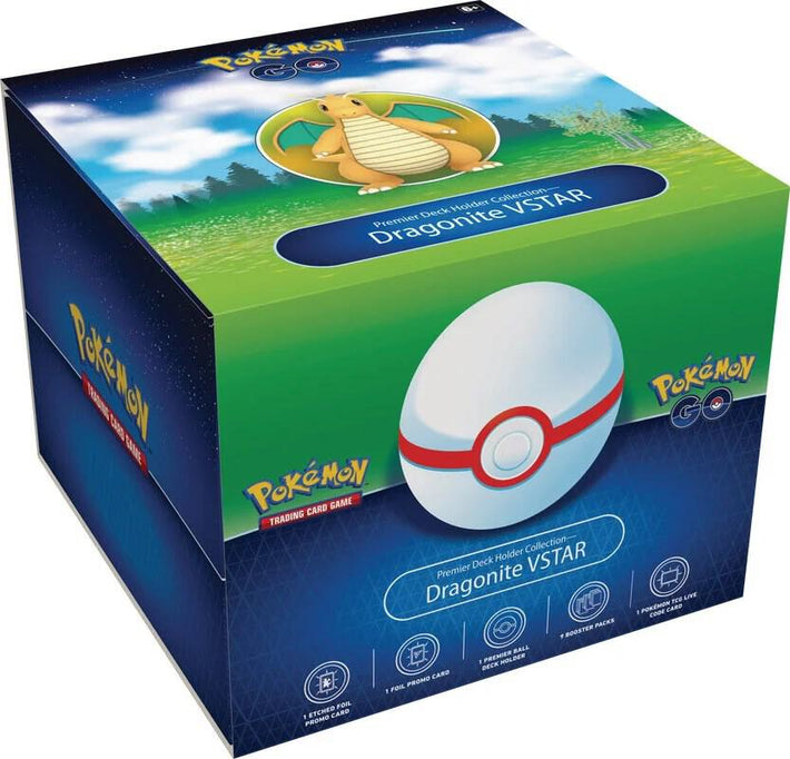 Pokemon TCG: Pokemon GO Premier Deck Holder Collection - Dragonite VSTAR - Awesome Deals Deluxe