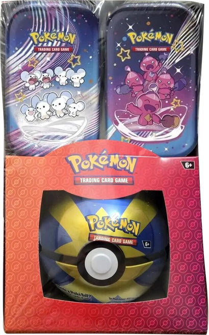 Pokemon TCG: Retail Exclusive Paldean Fates Mini Tin + Pokeball - Awesome Deals Deluxe