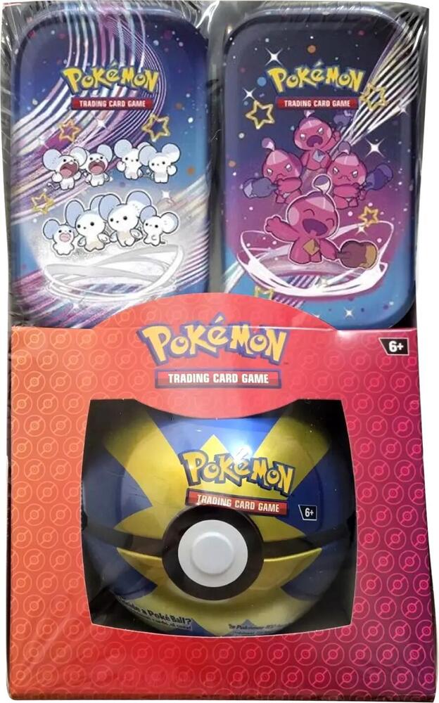 Pokemon TCG: Retail Exclusive Paldean Fates Mini Tin + Pokeball - Awesome Deals Deluxe