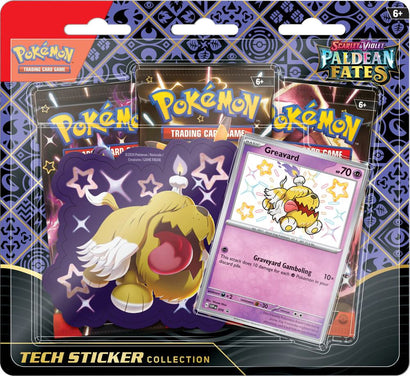 Pokemon TCG Scarlet & Violet Paldean Fates Tech Sticker Blister - Awesome Deals Deluxe