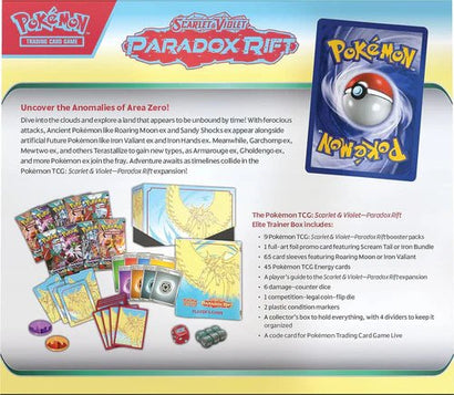 Pokemon TCG: Scarlet & Violet - Paradox Rift Elite Trainer Box - Roaring Moon - Awesome Deals Deluxe