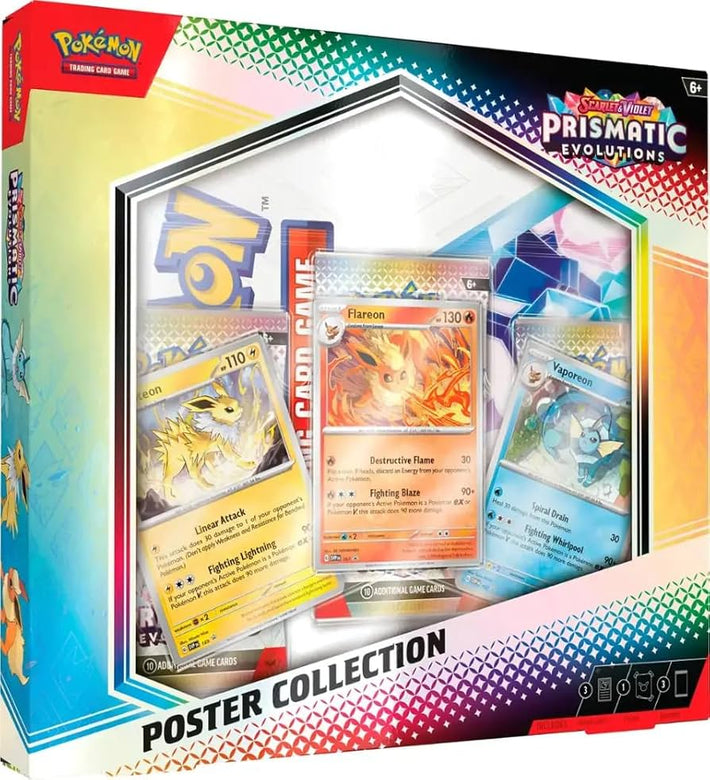 Pokemon TCG: Scarlet & Violet - Prismatic Evolutions Poster Collection - Awesome Deals Deluxe